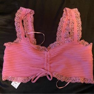 Garage pink lace cami